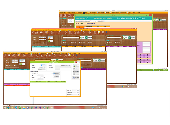 Apex Logic Hotel Manager software dashboard interface